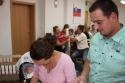 Záber na rodičov s dieťatkom Záber na rodičov s dieťatkom
