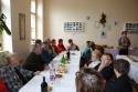 Záber na príhovor vedúcej klubu dôchodcov Záber na príhovor vedúcej klubu dôchodcov